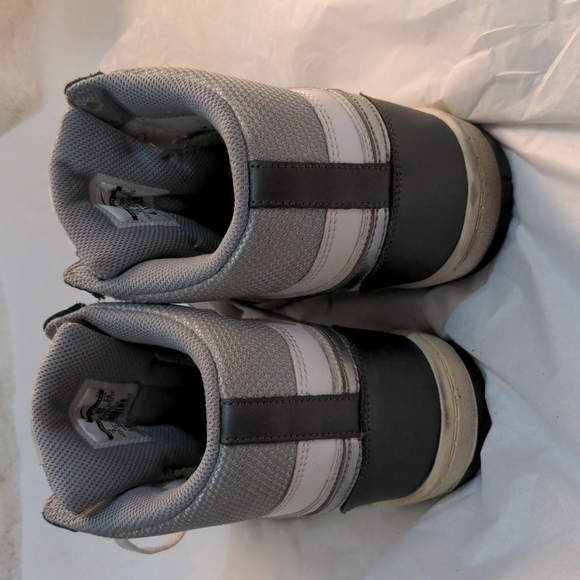 Nike Force Sky High White Silver 8 Wedge Sneakers 629746-103 - Picture 11 of 11